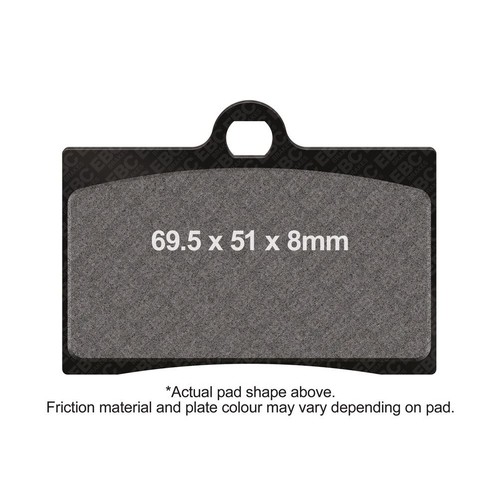 Ebc brake pad front left - hh,