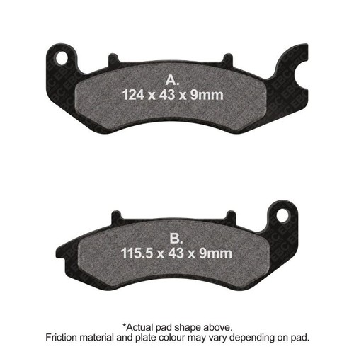 Ebc pad semi sintered - v,
