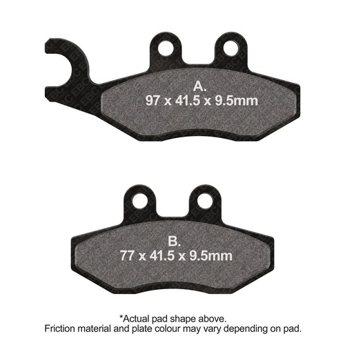 Ebc scoot brake pads - scoot, front