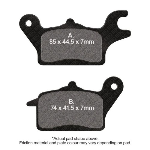 Ebc motorcycle brake pads dmx - ebc,