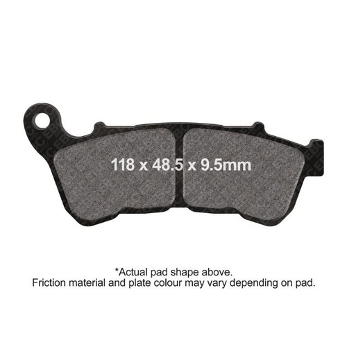 Ebc brake pads - pads, left