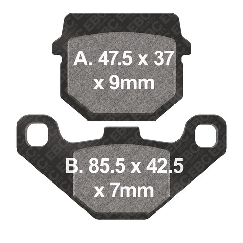 Ebc sfa brake pads front - sfa,