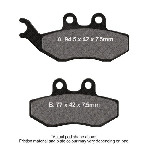 Ebc motorcycle brake pads - ebc, dmx