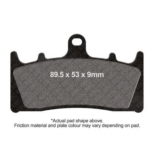 Ebc brake pads dmx - ebc, black