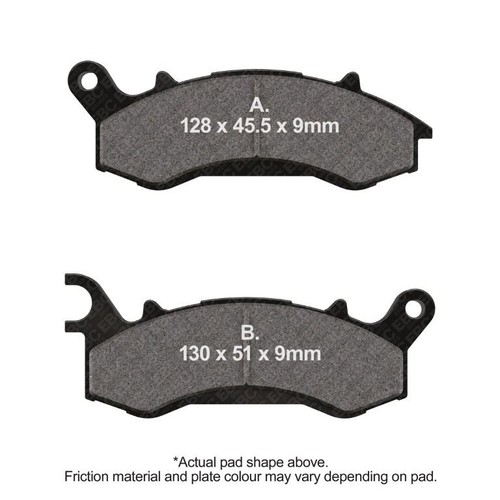 Ebc sintered brake - pads, front