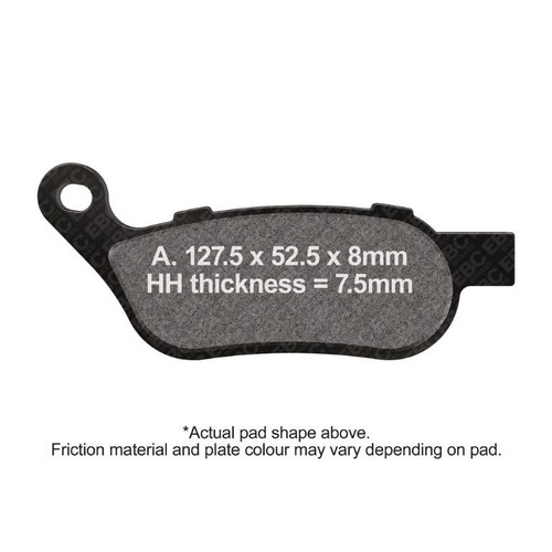 Ebc brake pads - pads, right
