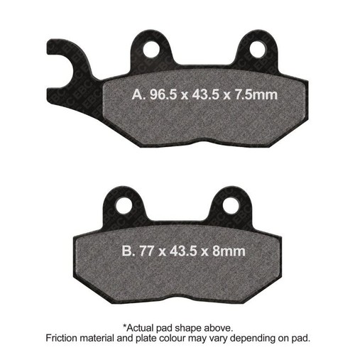 Ebc brake pads dmx rear - dmx,