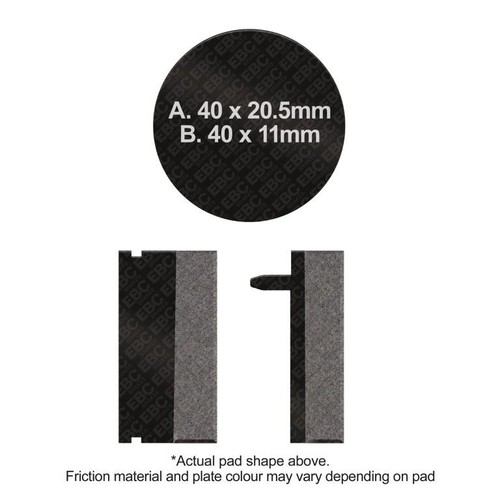 Ebc motorcycle brake pads af15 - brake,