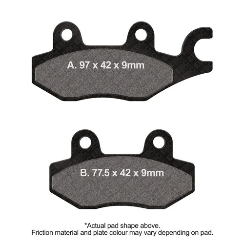 Ebc brake pads - dmx, front