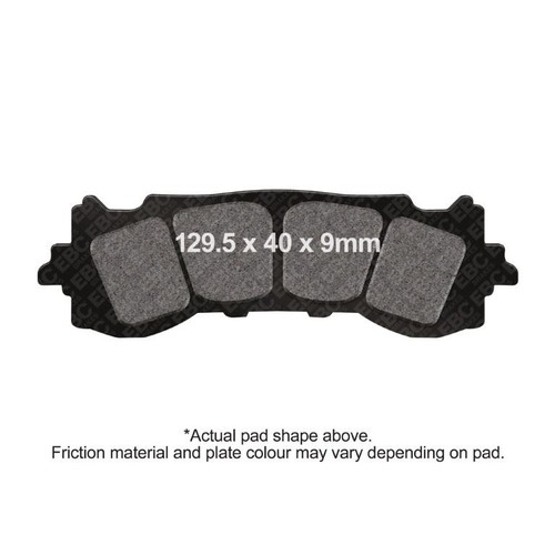 Ebc double brake pad front - double,